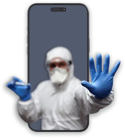 mockup telefono operatore analisi amianto