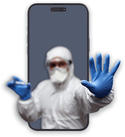 mockup telefono operatore analisi amianto